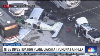 NTSB investigating plane crash at Pomona Fairplex