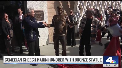 Comedian Cheech Marin honored with a statue in Riverside