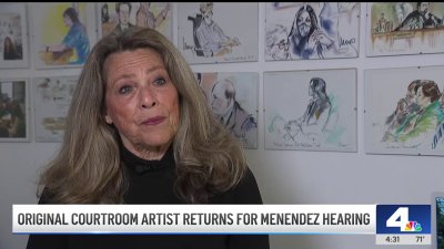 Original courtroom artist returns for Menendez hearing