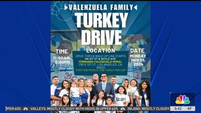 Fernando Valenzuela's family hosting turkey giveaway