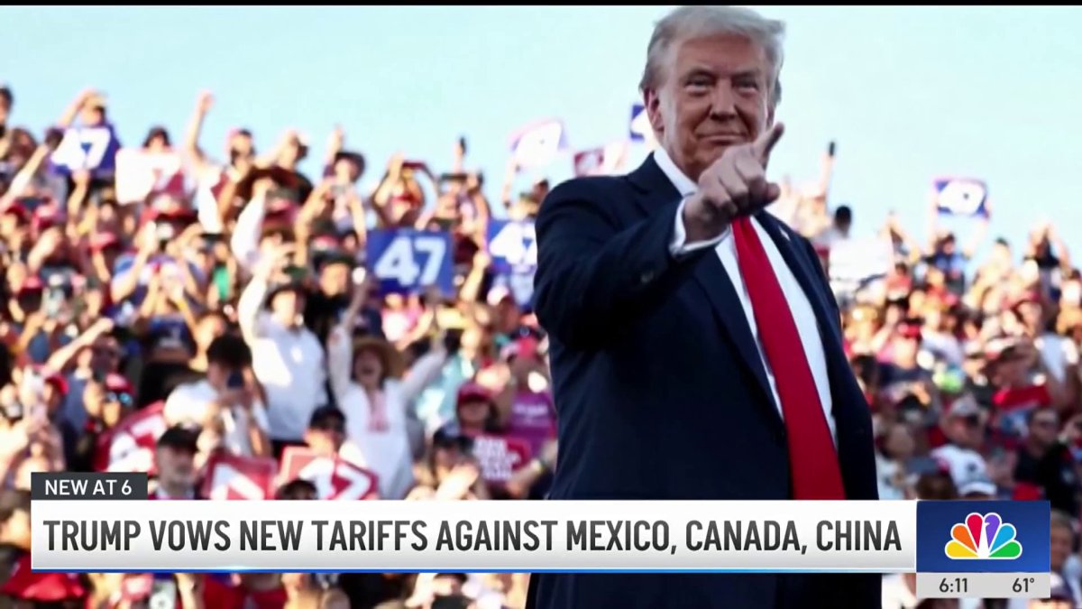 Trump plans to enact new tariffs on Canada, China and Mexico – NBC Los ...