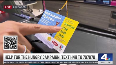 Help for the Hungry campaign: Text H4H to 707070