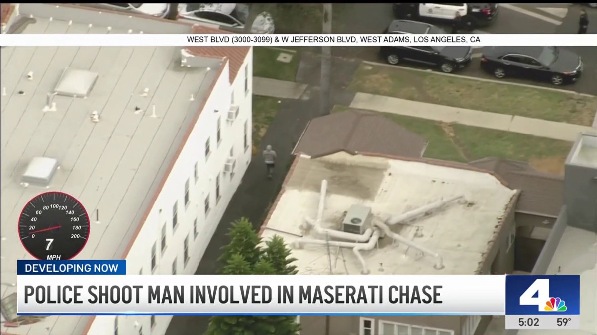 High-speed chase ends with deadly police shooting in West Adams – NBC ...