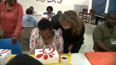 Couple uses Chick-fil-A rewards points to feed community