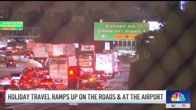 Holiday travel ramps up on the on the roads and at the airport