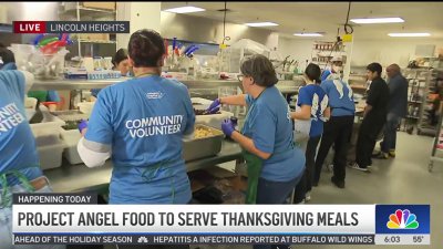 Project Angel Food to serve hundreds of Thanksgiving meals