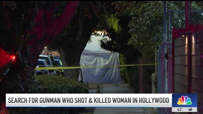 Search for gunman who shot and killed woman in Hollywood