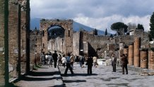 FILE - A view of Pompeii, a buried and ruined Roman city near modern Naples in Italy, is seen in 1979. (AP Photo/Jim Bourdier, File)