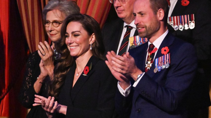 Britain's Catherine, Princess of Wales (L) and Prince William, Prince of Wales (R)