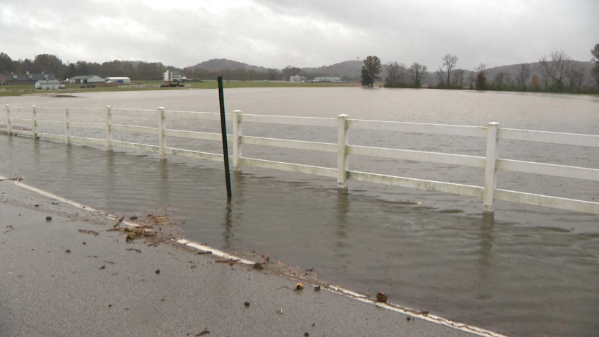 Flooding on road