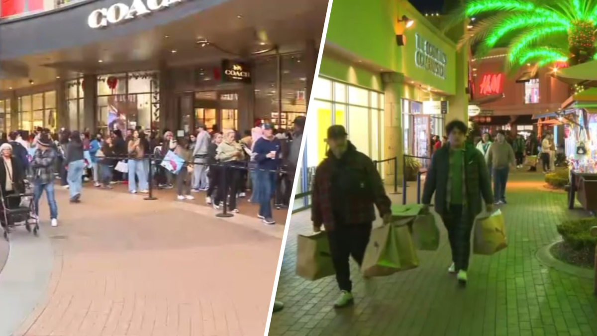 Bleary-eyed Black Friday shoppers seek deals overnight at The Citadel Outlets