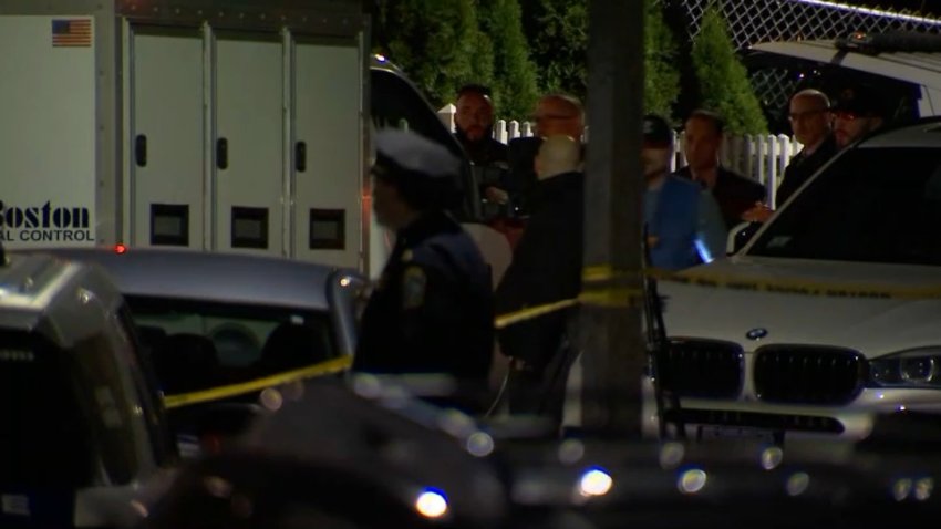 Boston police and animal control officers at the scene of a serious dog attack in Roxbury on Monday, Nov. 18, 2024.