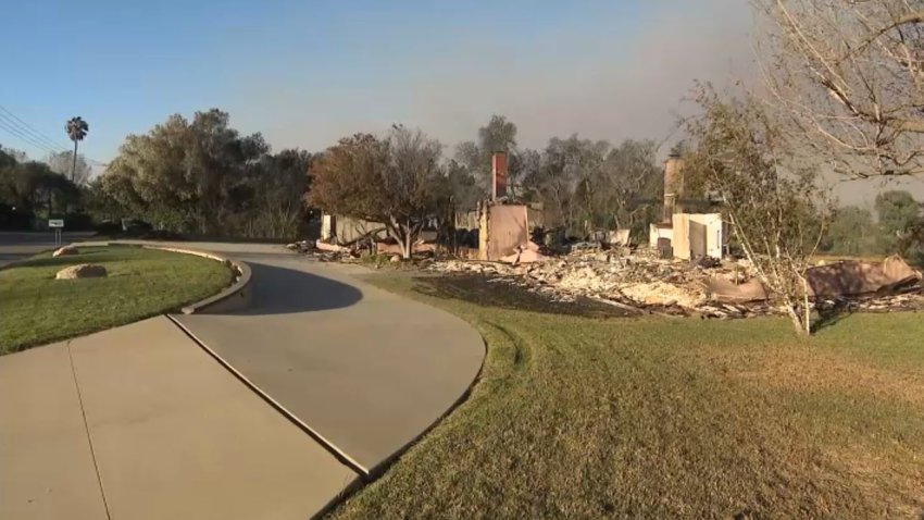 Fire destroyed a Camarillo Heights home Wednesday Nov. 7, 2024.