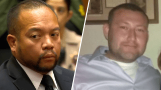 Former LA sheriff’s deputy Remin Pineda (left) pleaded no contest to assault charges stemming from the deadly shooting of David Ordaz Jr. (right) in 2021.