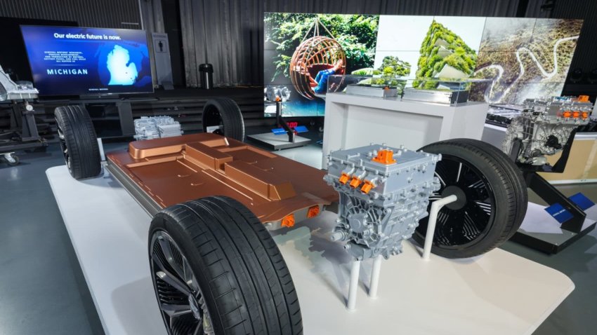 General Motors revealed its all-new modular platform and battery system, Ultium, on March 4, 2020 at its Tech Center campus in Warren, Michigan.