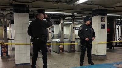 Bullets fly inside busy Brooklyn subway station in middle of day