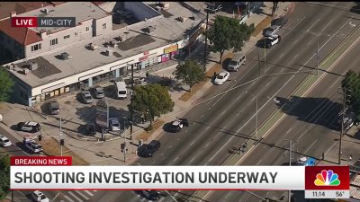 Shooting investigation under in Los Angeles' Mid-City neighborhood