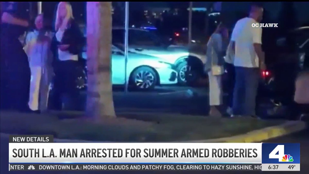 South LA man arrested in parking lot armed robberies – NBC Los Angeles