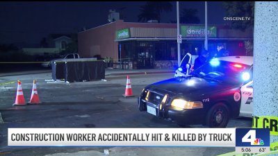 Construction worker hit and killed by truck in Bell