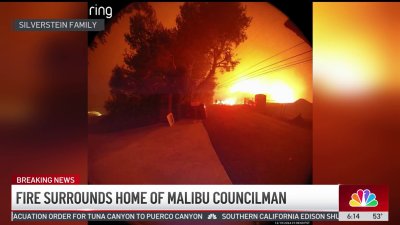 Fire surrounds home of Malibu councilman