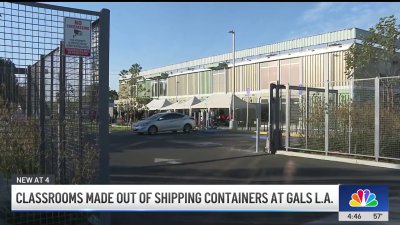 Middle school built entirely from recycled shipping containers in Van Nuys