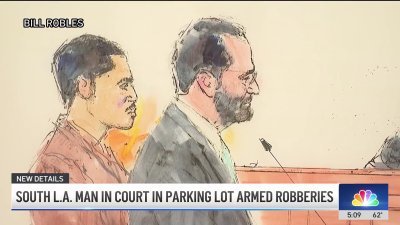 South LA man appears in court in parking lot armed robberies