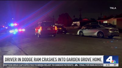 Driver slams into home in Garden Grove