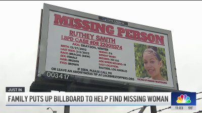 Family puts up billboard to help find missing woman