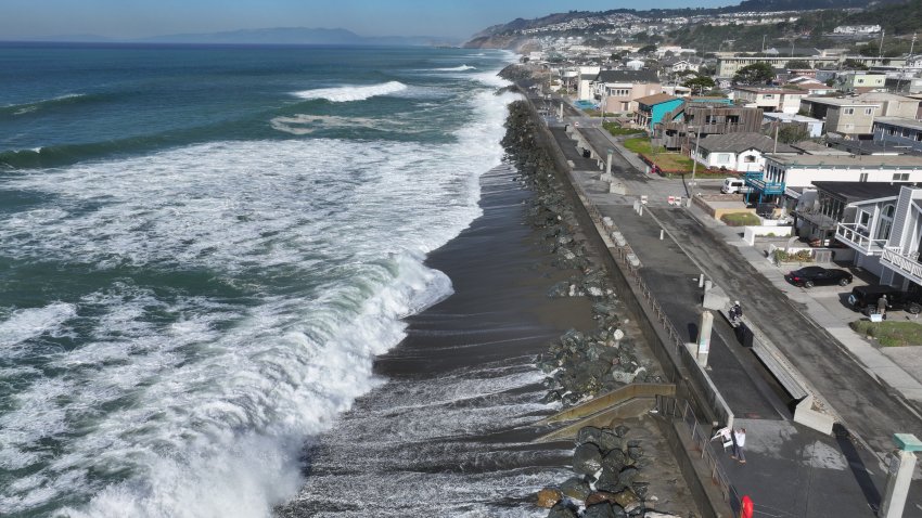 CALIFORNIA, USA – DECEMBER 5: A view of Pacific Coastline in Pacifica, California, United States on December 5, 2024  as tsunami warning issued after 7.0 magnitude earthquake reported off Northern California coast. (Photo by Tayfun Coskun/Anadolu via Getty Images)