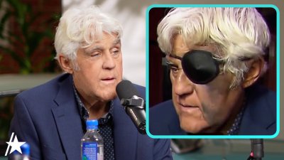 Jay Leno shuts down conspiracy theories after falling down hill