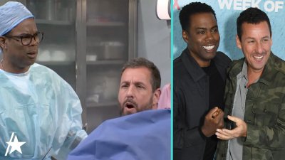 Adam Sandler makes surprise cameo on ‘SNL' with Chris Rock