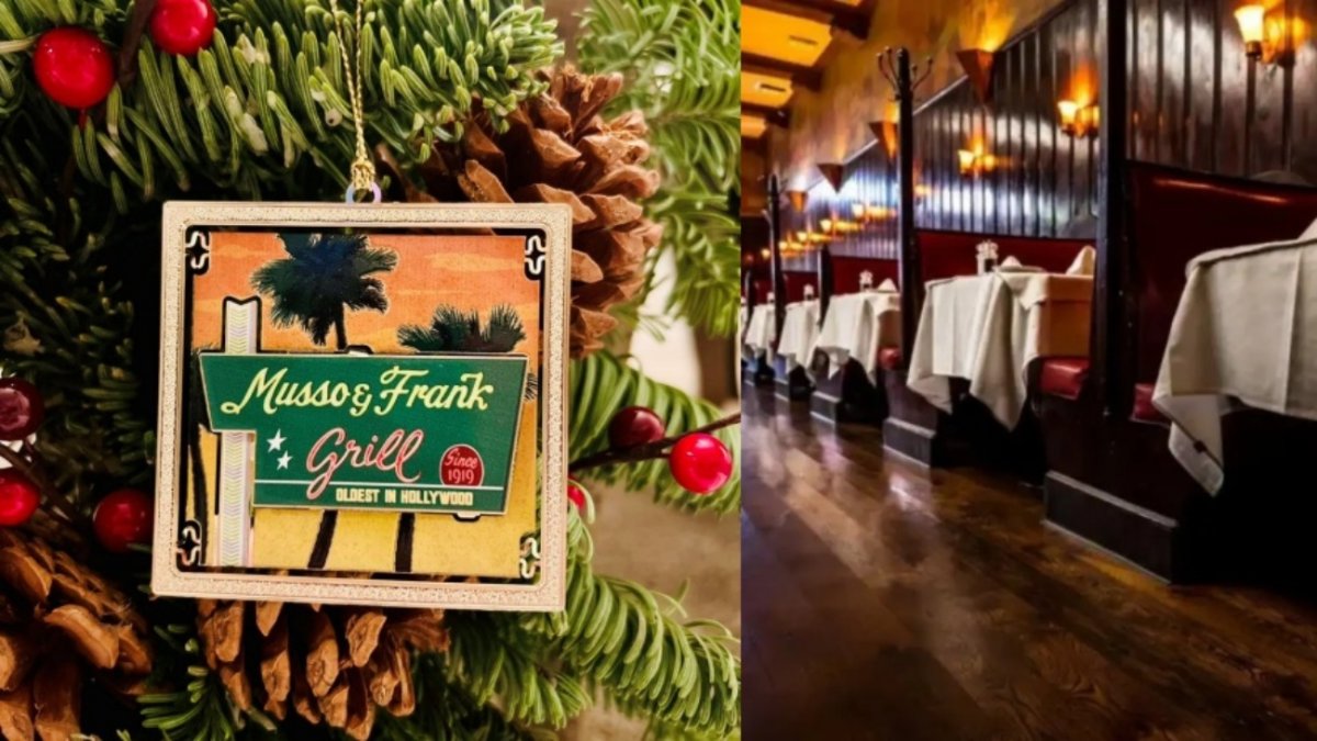 Musso & Frank has a stylish new Christmas ornament – NBC Los Angeles