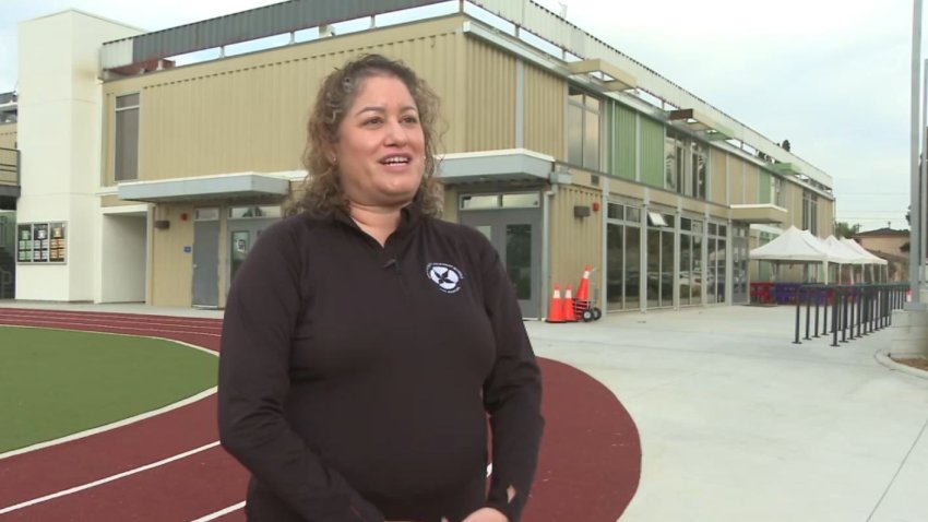 An all-girls school in Van Nuys is made out of shipping containers.