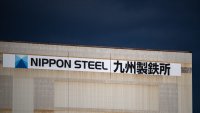 This picture taken on Feb. 16, 2024 shows a logo of Nippon Steel Corp. at the company’s Kyushu manufacturing base in Kitakyushu city of Fukuoka Prefecture. U.S. President Joe Biden plans to express concern over Nippon Steel’s proposed $14.9 billion purchase of U.S. Steel, a person familiar with the matter said on Wednesday, pushing the U.S. company’s stock nearly 13% lower on bets the deal could face greater political opposition.