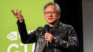 Jensen Huang, co-founder and CEO of Nvidia, during the Nvidia GPU Technology Conference in San Jose, California, on March 19, 2024.