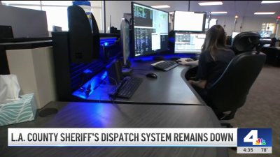 Portion of LA County sheriff's dispatch system remains down