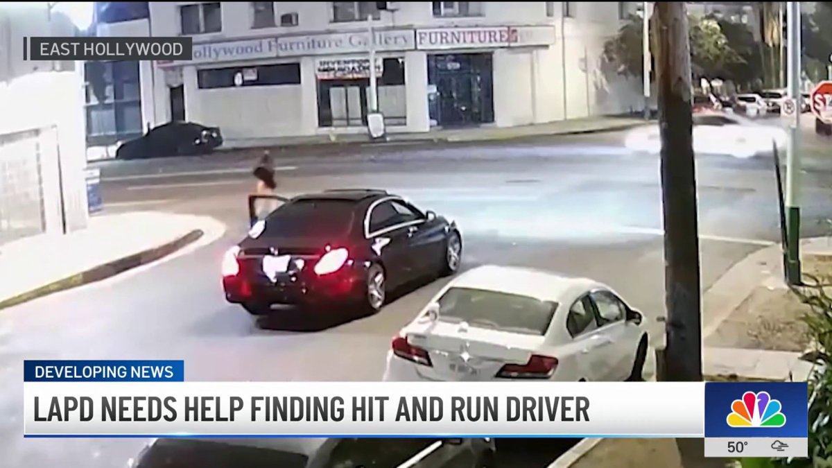LAPD searching for East Hollywood hit-and-run driver – NBC Los Angeles