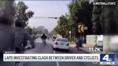 LAPD investigating clash between driver and cyclists