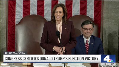 Congress certifies president-elect Donald Trump's election victory