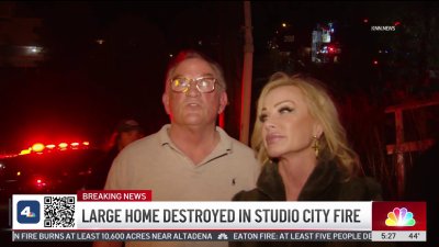 Owners escape burning Studio City home