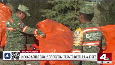 Mexico sends team of firefighters to help battle SoCal wildfires