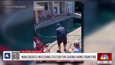 Family saves Palisades home from wildfire with a pool pump and sprinklers