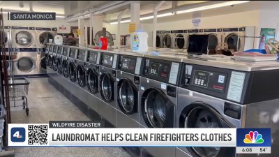 Santa Monica laundromat offers free cleaning service for firefighters