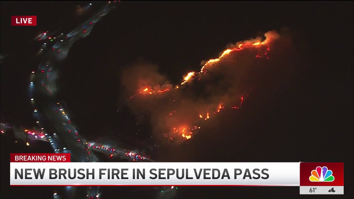 Brush fire erupts in Sepulveda Pass – NBC Los Angeles