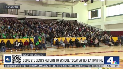 Some students return to school after Eaton Fire