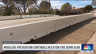 Mudslide prevention continues in Eaton Fire burn scar