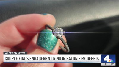 Couple finds engagement ring in Eaton Fire debris