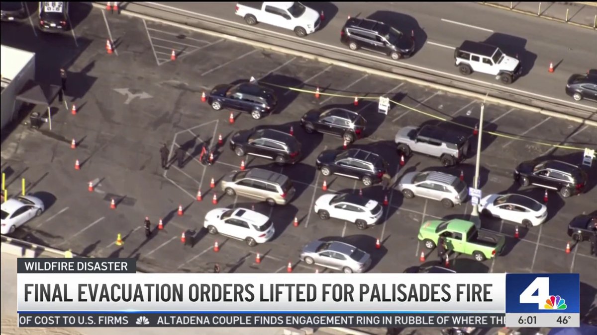 Final evacuation orders lifted for Palisades Fire – NBC Los Angeles