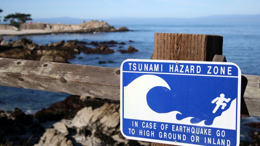 Tsunamai Hazard Zone, Monterey, California