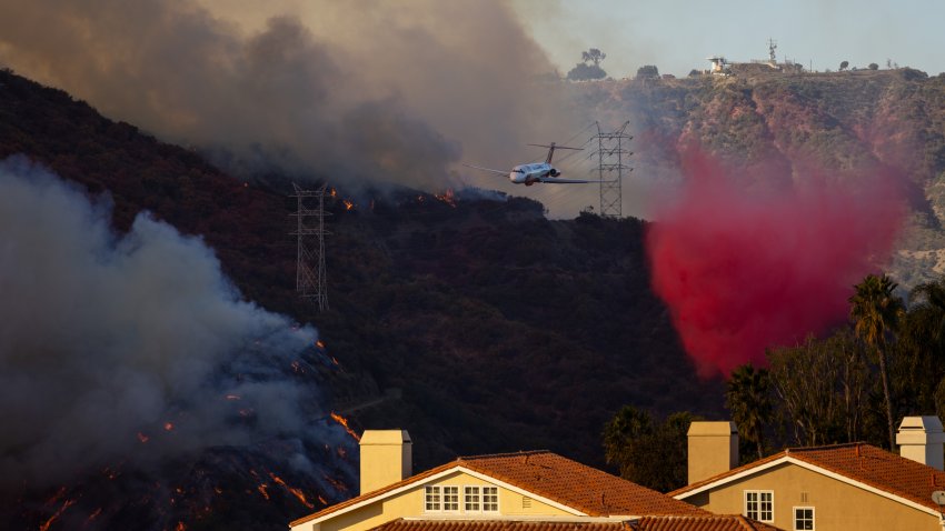 Fire air operations drop fire retardant